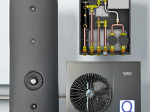 Chofu R290 warmtepompset 6 kW met compact² hydrobox en 300-literboiler