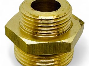 Verloopnippel 1/2" buitendraad x 3/4" buitendraad