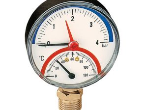 Caleffi Manometer+ Thermometer 1/2"